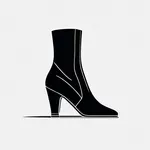 black ankle boots image